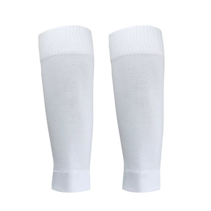 2 Pairs Set Men Grip Soccer Socks and Calf Sleeves Adult Youth Non Slip Leg Cover Guards for Basketball Football Sports Socks